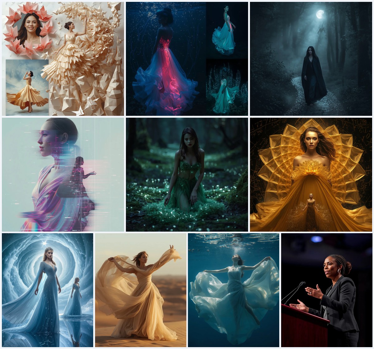 Best 10 AI Prompts for Women’s Lively Dance Photography with Dynamic Movement and Colorful Lights | beautiful woman ai prompt