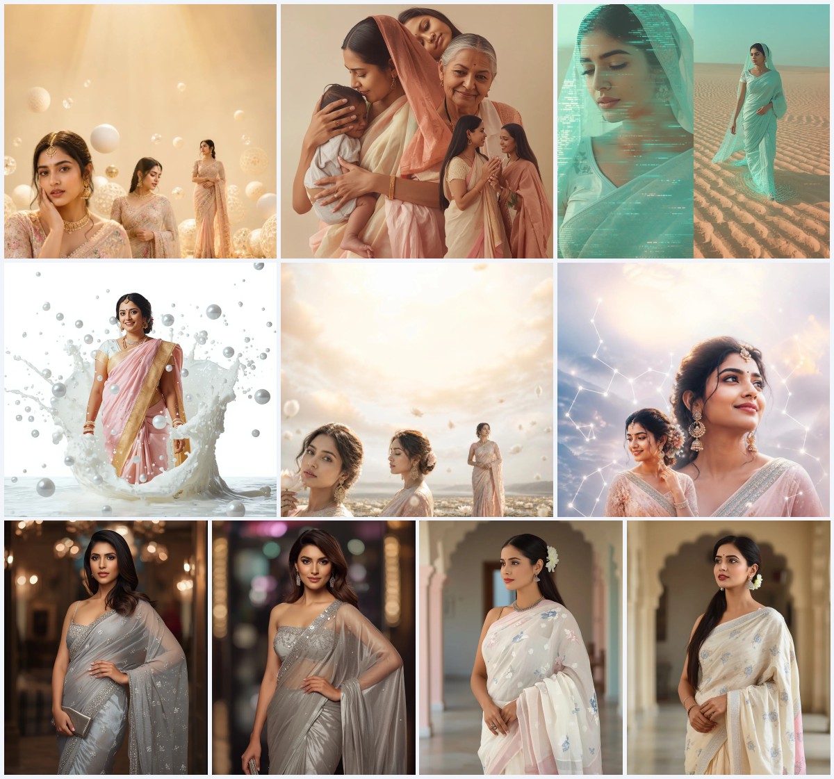 Highly Creative Traditional Saree Prompt| chatgpt photo editing prompts trending instagram for girl