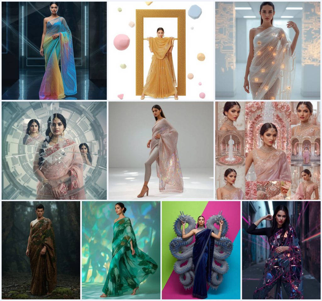 New 10 AI Prompts for Romantic Saree Looks in Lush Vineyard Settings | prompt for traditional look for girl south indian