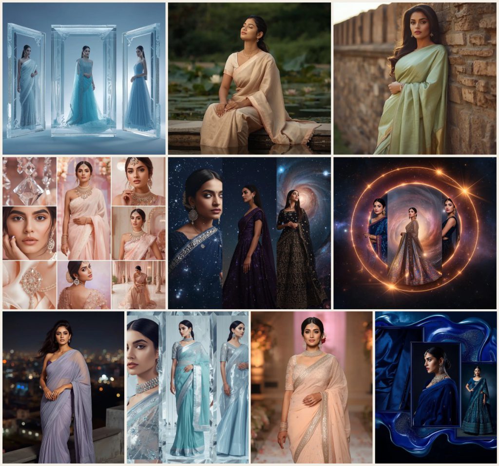 Best 10 Pastel Saree AI Prompts for Soft and Delicate Aesthetic Photoshoots